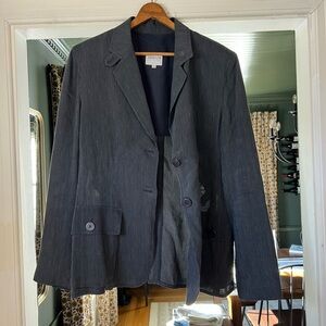 Armani Collezioni Gray Pinstripe Jacket